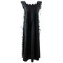 Ladies Black Sleeveless Nightdress With Side Ties 'Betty', thumbnail 7 of 7