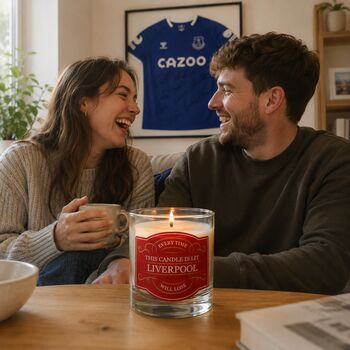 Personalised Match Hex Football Gift Candle, 3 of 11