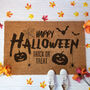 Happy Halloween Trick Or Treat Pumpkin Doormat, thumbnail 2 of 2