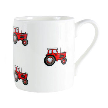 Tractor Illustration Fine Bone China Mug, 2 of 3