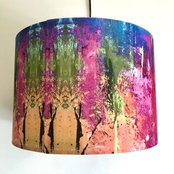 Artist Handmade Lampshade Into The Woods, 3 of 6