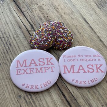 Mask Exempt Badge. Badge Instead Of Mask, 3 of 5
