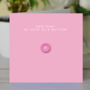 New Baby Girl 'Cute As A Button' Card, thumbnail 1 of 2