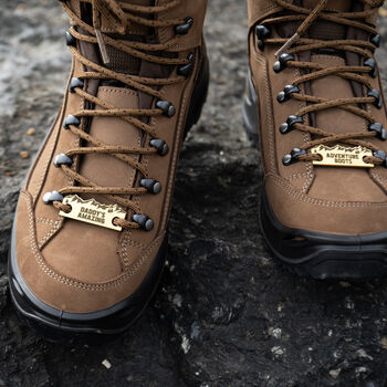 Personalised Solid Brass Hiking Boot Shoe Tags, 9 of 12