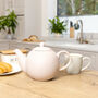 Stoneware Teapot In Matt Grey, Blue Or Pink, thumbnail 1 of 5
