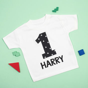 Personalised Birthday Monochrome Kids Top / T Shirt, 3 of 4