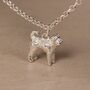 Personalised 3D Labradoodle Silver Chain Bracelet, thumbnail 2 of 10