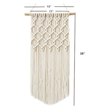 Pack Of Three Storm Macrame Wall Hanging Tapestry, 2 of 6