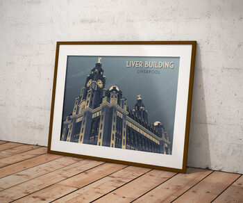 Liver Building Liverpool Travel Poster Art Print, 5 of 8
