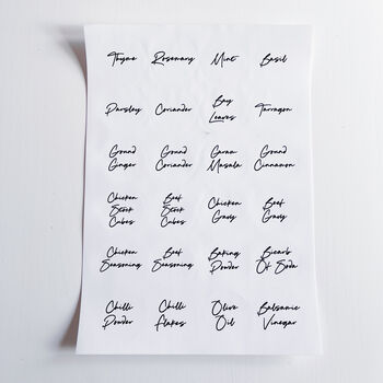 Small Round White Script Waterproof Personalised Labels, 4 of 10