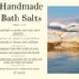 Spa Gift Set For Her. Bath Salts, Beeswax Hand And Foot Balm, thumbnail 2 of 5