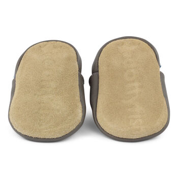 Dotty Fish Yellow Digger Soft Leather Baby Shoes With Barefoot Soles, 7 of 8