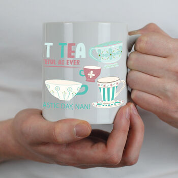 Personalised Eight Tea Tea Mug 80th Birthday Gift, 4 of 5