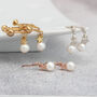 Pearl Drop Earrings With Star, thumbnail 9 of 12