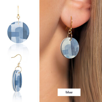 Abstract Circle Earrings | Four Colours Available, 3 of 7