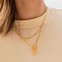 Celestial Moon Pendant T Bar Necklace, thumbnail 2 of 5