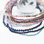 Dainty Gemstone Silk Thread Adjustable Bracelets, thumbnail 3 of 12