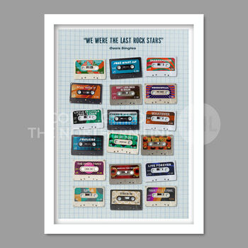 We Were The Last Rock Stars Oasis Poster Print, 4 of 4