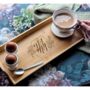 Personalised Bamboo Serving Tray With Handles, thumbnail 2 of 4