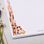 A4 Personalised Letter Writing Paper Autumn Poppies, thumbnail 2 of 5