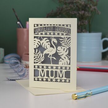 Completely Fabulous Flamingo Papercut Card, 10 of 11