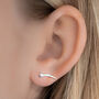 Shooting Star Sterling Silver Earrings, thumbnail 4 of 10