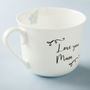 Favourite Quote Personalised Bone China Breakfast Cups, thumbnail 2 of 4