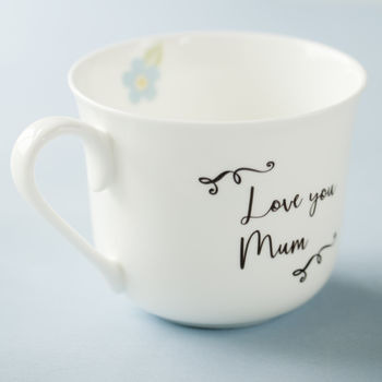 Favourite Quote Personalised Bone China Breakfast Cups, 2 of 4