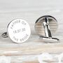 Personalised 'Father Of The…' Wedding Cufflinks, thumbnail 2 of 4