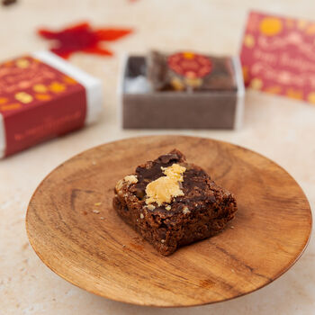 'Thanksgiving' Gluten Free Mini Brownie Gift Box, 3 of 3