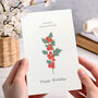 November Birth Flower Card 3D Paper Chrysanthemum, thumbnail 2 of 9