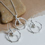 Sterling Silver Little Bird Hoop Necklace, thumbnail 5 of 7