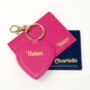 Personalised Card Holder And/Or Heart Keyring, thumbnail 2 of 9