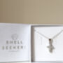 Sterling Silver Moissanite Cross Necklace, thumbnail 2 of 6