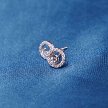 Moon And Star Sterling Silver Stud Earrings, 3 of 7