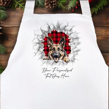 Personalised Christmas German Shepherd Break Through, 4 of 10