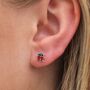 Sterling Silver Ladybird Stud Earrings, thumbnail 2 of 5