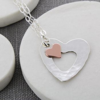 Handmade Personalised Copper Heart Pendant, 4 of 12