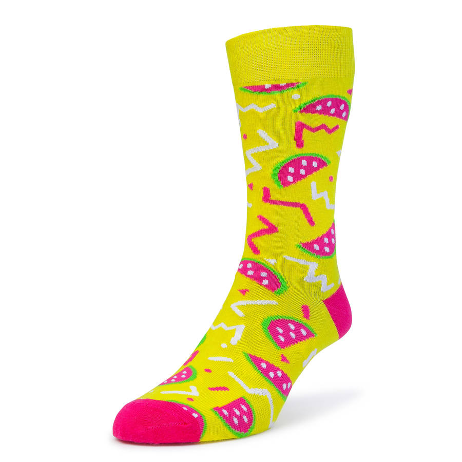 Yellow And Pink Watermelon Sock By Bryt | notonthehighstreet.com