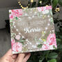 Personalised Floral Fairy Lights Happy Birthday Card, thumbnail 6 of 6