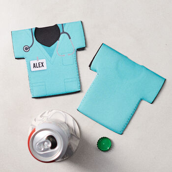 Personalised Doctor/Nurse Scrubs Medical Can Cooler, 2 of 4