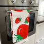 Strawberry Patterned Tea Towel, thumbnail 1 of 3