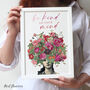 Mindful Floral Quote Print, thumbnail 3 of 11