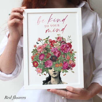 Mindful Floral Quote Print, 3 of 11