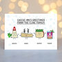 Personalised Cheese Family Christmas Cards, thumbnail 2 of 5