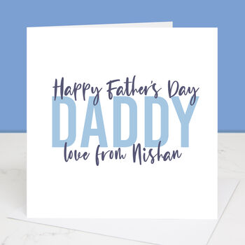 Personalised Love To Daddy Father's Day Card, 3 of 4