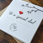 Personalised 70th Birthday Card For Special Dad, thumbnail 2 of 4