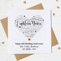 Personalised 18th Wedding Anniversary Card, thumbnail 1 of 6