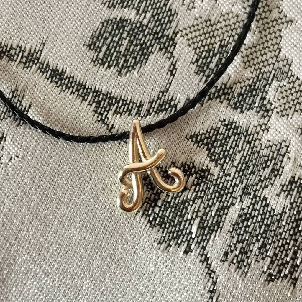 9ct Solid Gold Initial Pendant By Sibylle De Baynast Jewels
