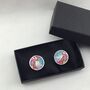 Liberty Cuff Links In Classic Floral Print, thumbnail 8 of 10